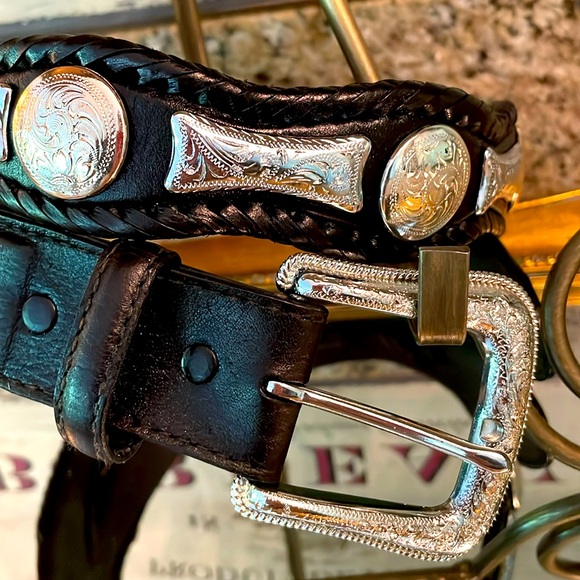 Nadim Substantially Decorated Well Made Western Belt - Picture 1 of 9